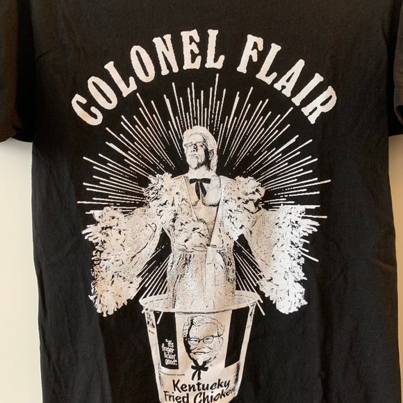WWE Ric Flair Colonel Flair KFC T Shirt Mens size Small - Picture 3 of 5